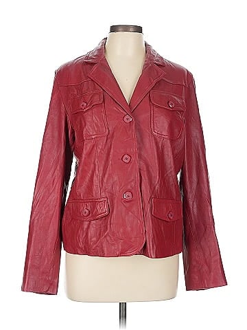 Wilsons Leather Bold Red Wilson's Leather Jacket (view 1)