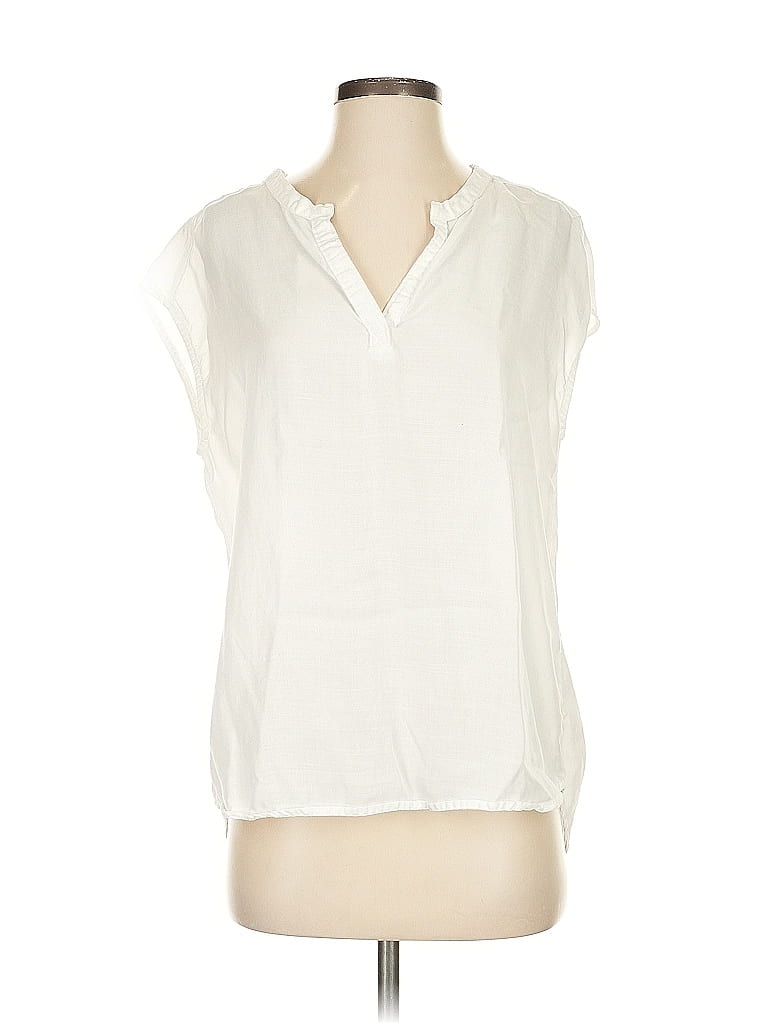 Cloth & Stone Ivory Short Sleeve Blouse Size S - photo 1