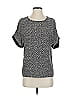 Vince. 100% Silk Gray Short Sleeve Top Size XXS - photo 1