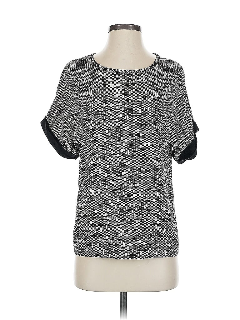 Pre-owned Vince Short Sleeve Top Gray Crew Neck Tops