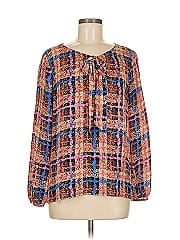 J.Crew Collection Long Sleeve Silk Top