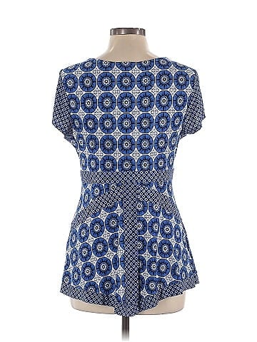 INC International Concepts Short Sleeve Blouse (view 2)