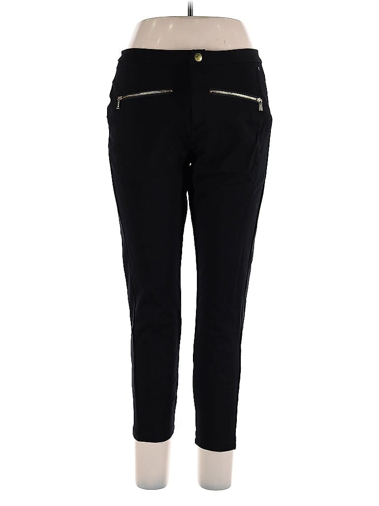 IMAN 100% Spandex Black Active Pants Size 16 - photo 1