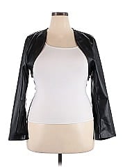 Eloquii Faux Leather Jacket