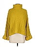 525 America 100% Acrylic Yellow Turtleneck Sweater Size M - photo 1