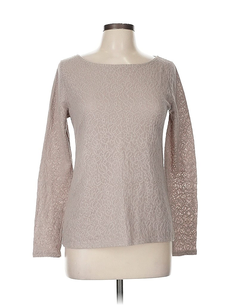 Pre-owned Ann Taylor Loft Long Sleeve T-shirt In Brown
