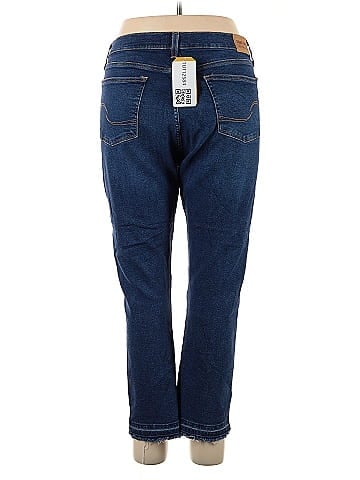 Levi Strauss Signature Blue High-Waisted Frayed Hem Jeans (view 2)