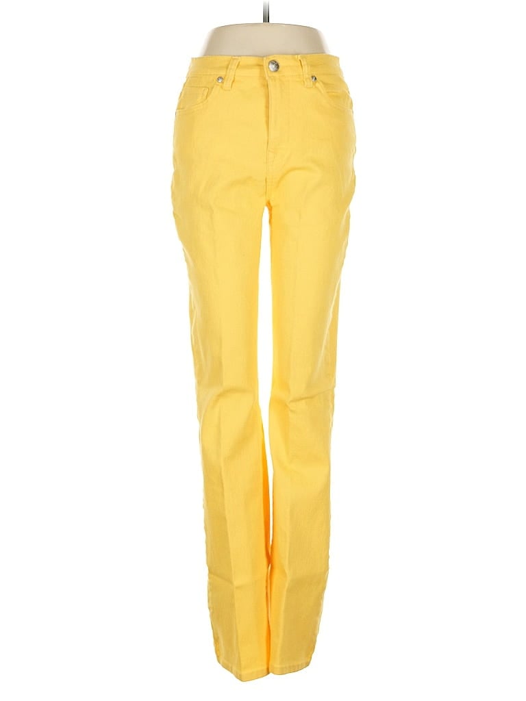 DG^2 by Diane Gilman Color Block Yellow Casual Pants Size 6 - photo 1
