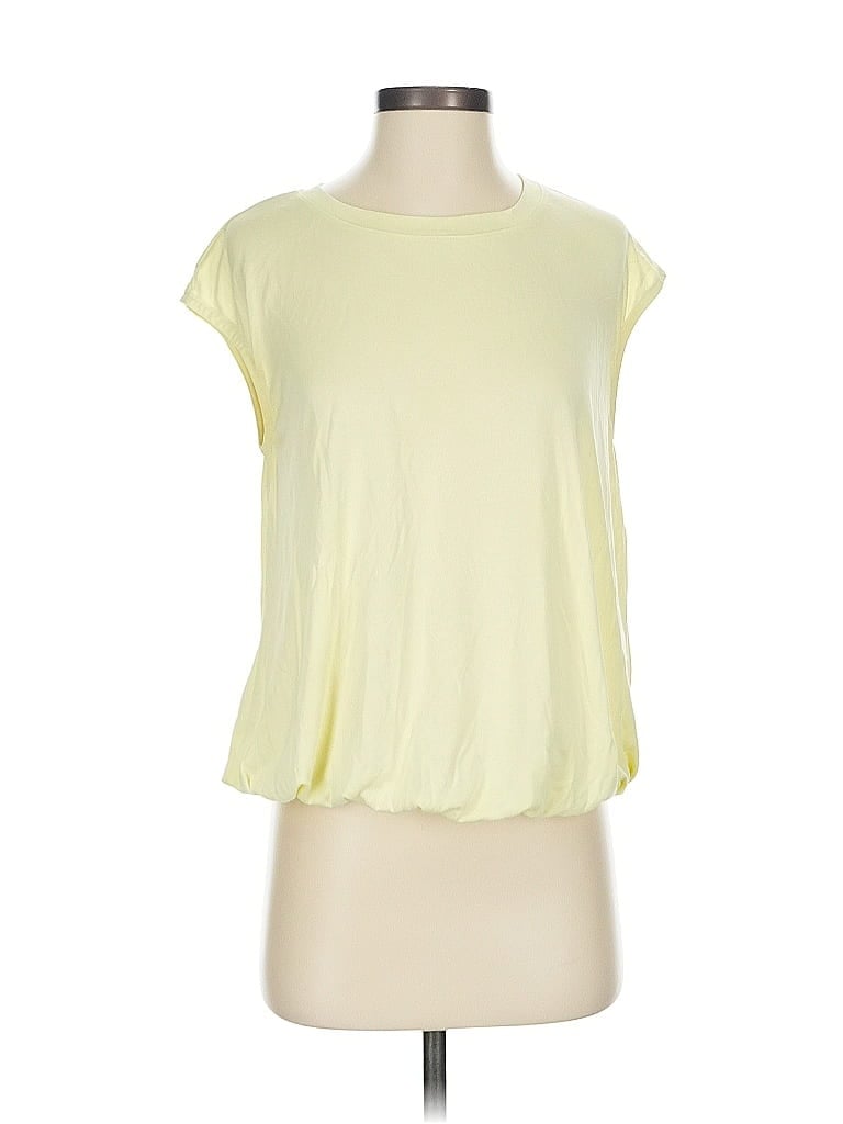 Eri + Ali Yellow Sleeveless T-Shirt Size XS - photo 1