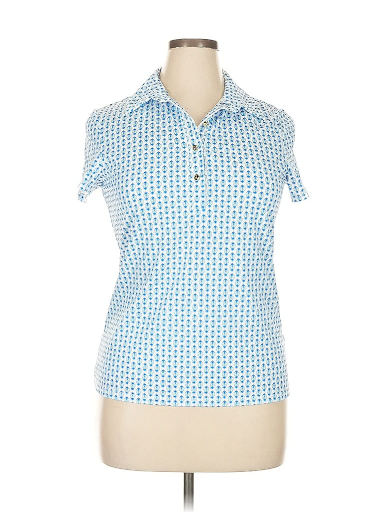 Jude Connally Blue Short Sleeve Polo Size XL - photo 1