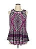 Roz & Ali Purple Sleeveless Blouse Size XL - photo 1
