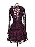 Alexis Burgundy Cocktail Dress Size S - photo 2