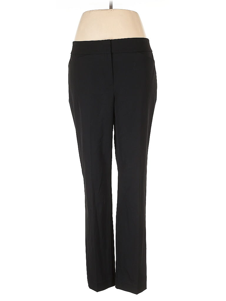 Ann Taylor Solid Black Dress Pants Size 10 - photo 1