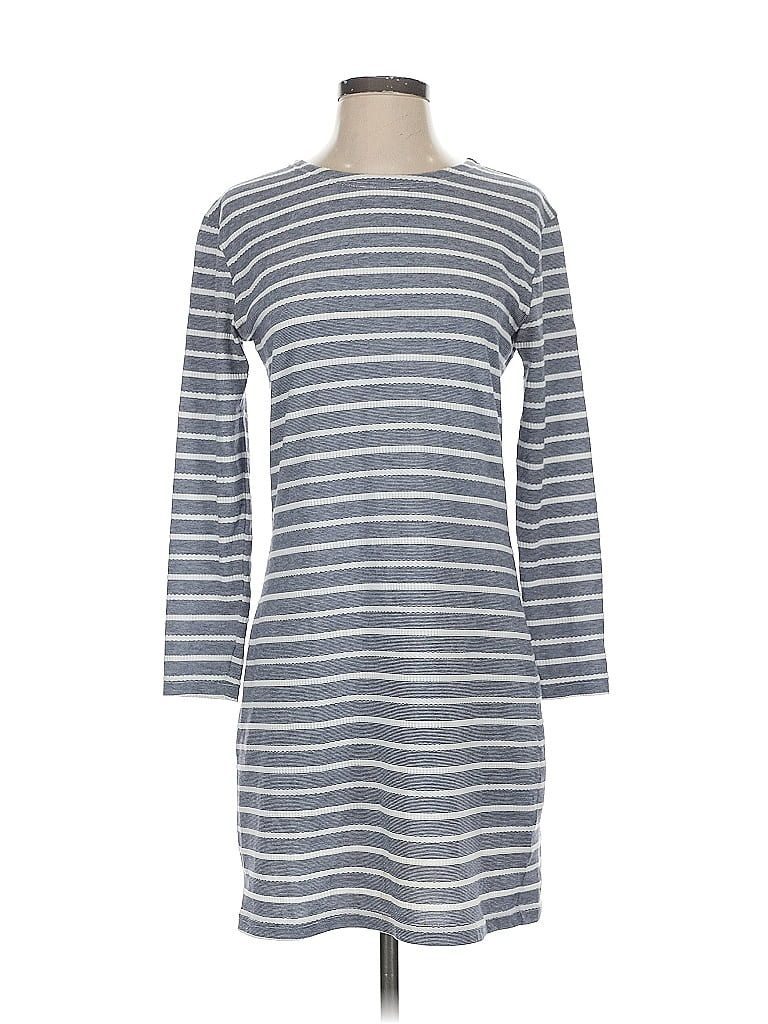 Sail to Sable Stripes Gray Casual Dress Size XS - photo 1