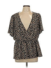 Shein Curve Short Sleeve Blouse