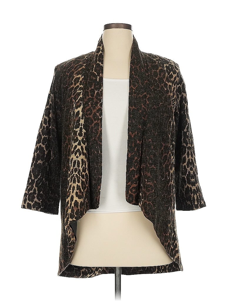 Alberto Makali Animal Print Brown Blazer Size XL - photo 1