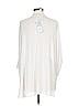 Lyssé 100% Viscose White 3/4 Sleeve Blouse Size M - photo 2