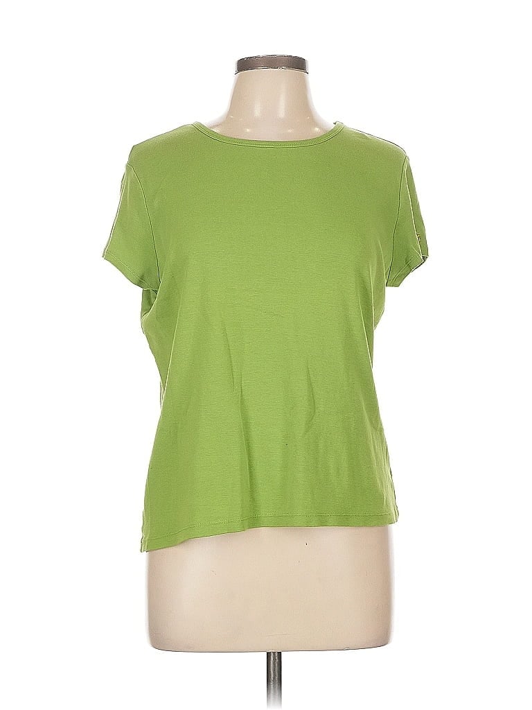 Pre-owned Izod Short Sleeve T-shirt In Green