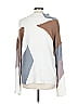 Gilli Color Block White Ivory Pullover Sweater Size L - photo 2