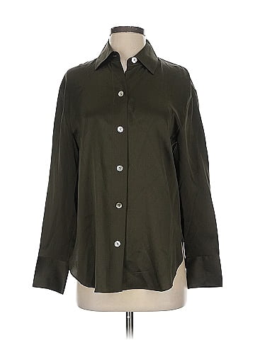 Vince. Long Sleeve Silk Top (view 1)