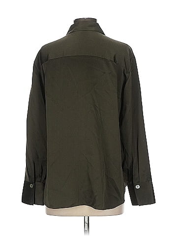 Vince. Long Sleeve Silk Top (view 2)