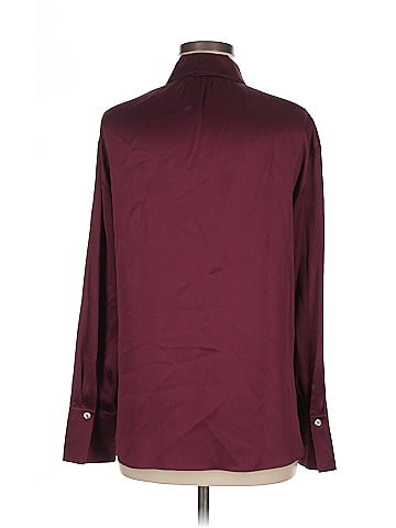 Vince. Long Sleeve Silk Top (view 2)