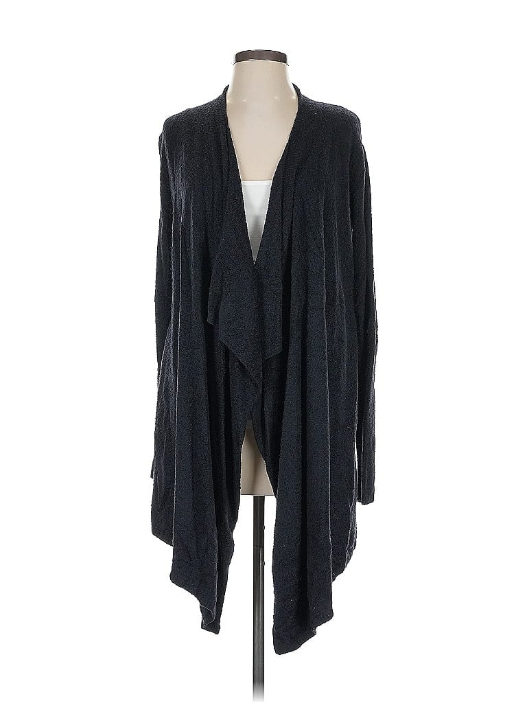 Pre-owned Barefoot Dreams Cozychic Lite Cardigan Sweater In Gray