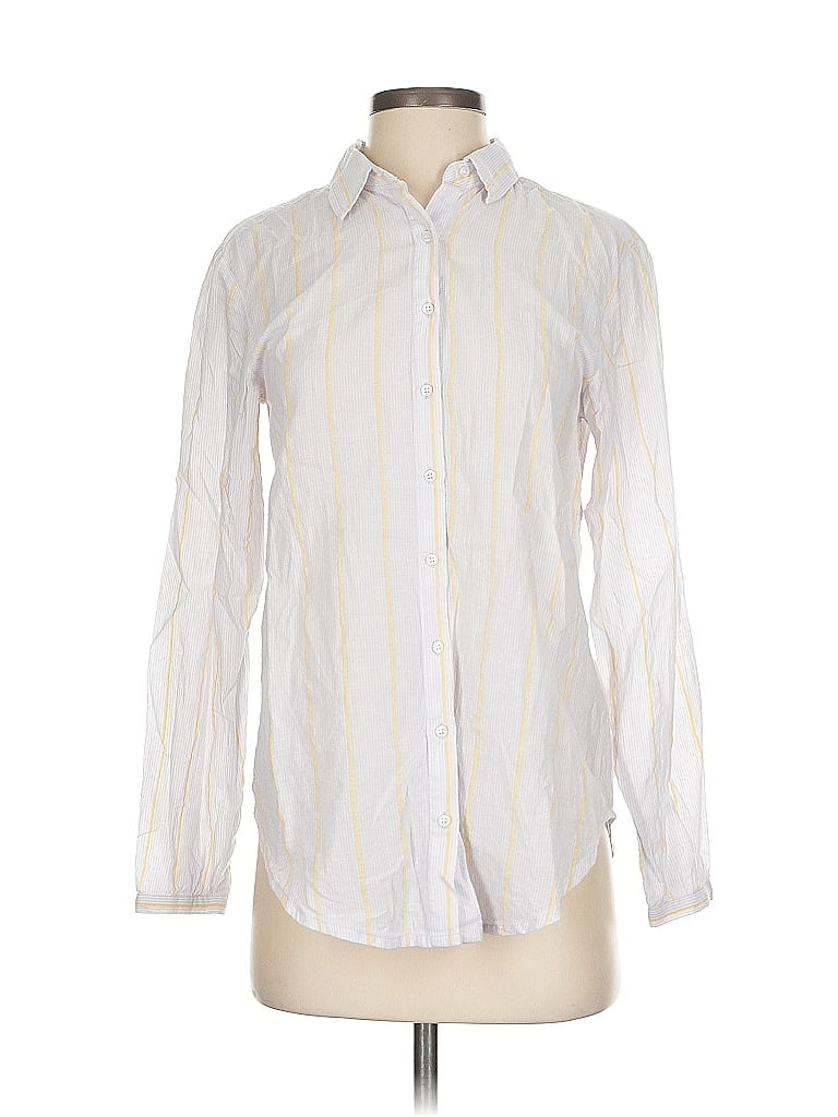 Click to view more detailed imagery on our partner's website Pre-owned Lilla P Long Sleeve Button Down Shirt In White