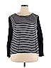 Gap Outlet Stripes Black Long Sleeve Top Size XXL - photo 1