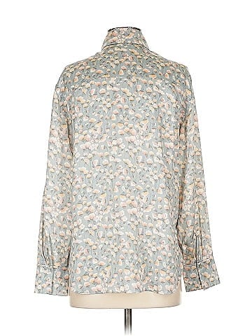 Vince. Long Sleeve Silk Top (view 2)