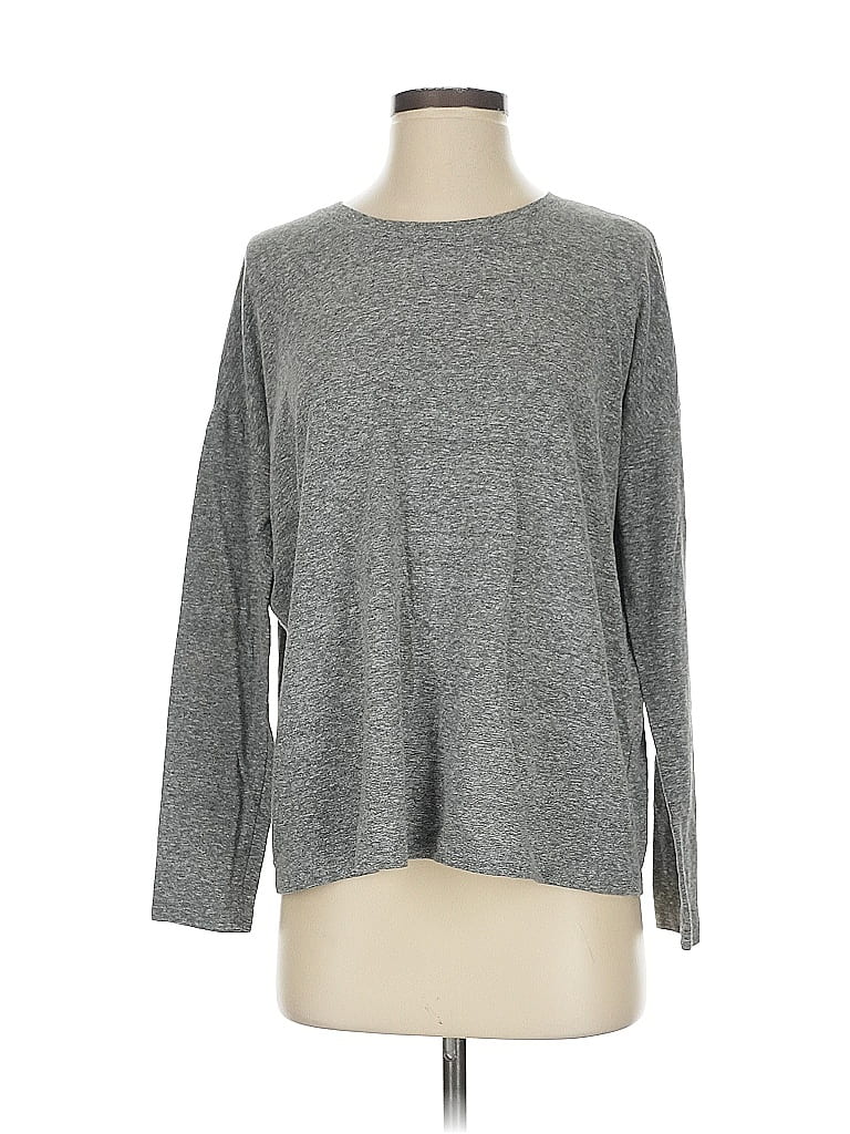 Pre-owned Rivet & Thread Long Sleeve T-shirt In Gray