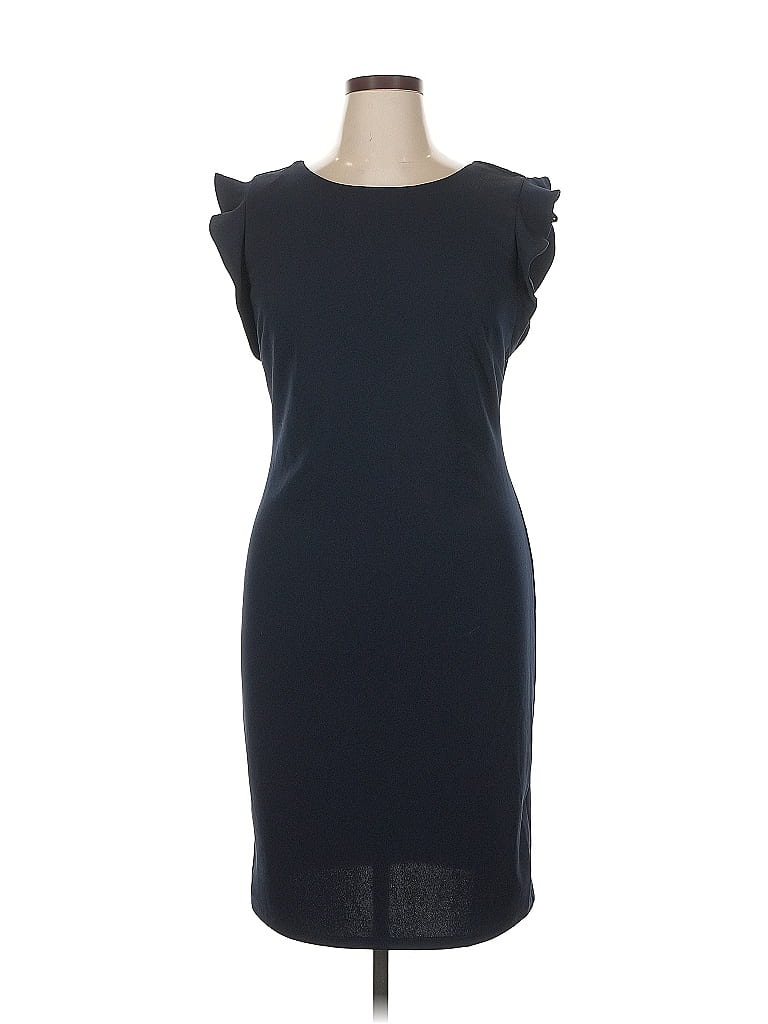 En Focus Studio Solid Black Cocktail Dress Size 14 - photo 1