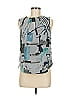 Armani Collezioni 100% Polyester Gray Sleeveless Blouse Size 6 - photo 1