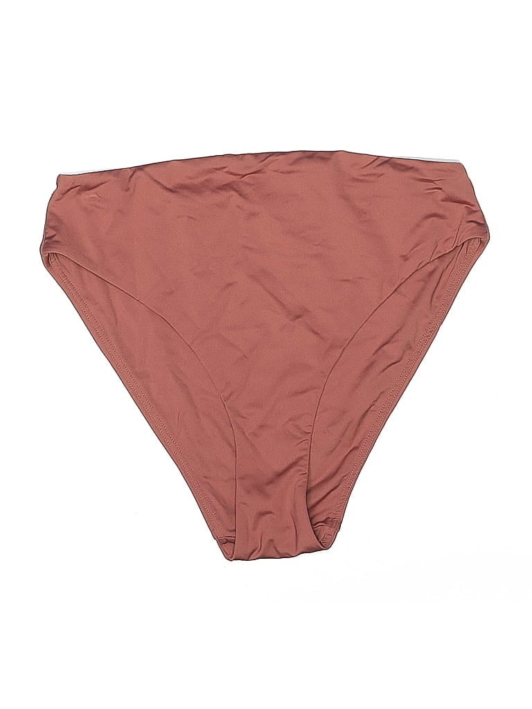 Pre-owned Knix Swimsuit Bottoms In Brown