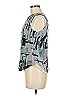 Armani Collezioni 100% Polyester Gray Sleeveless Blouse Size 6 - photo 5