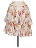 ML Monique Lhuillier Floral Ivory Casual Skirt Size 8 - photo 2