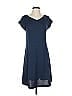T by Talbots Solid Blue Casual Dress Size XS - photo 1