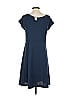 T by Talbots Solid Blue Casual Dress Size XS - photo 2