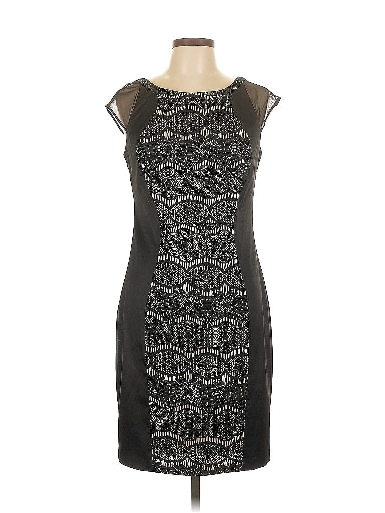 Pre-owned Sangria Cocktail Dress In Black