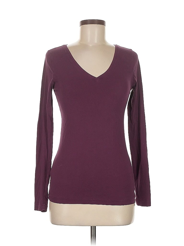 Gap Body Burgundy Long Sleeve T-Shirt Size M - photo 1