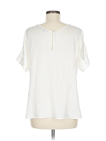 Quince Short Sleeve Silk Top (view 2)