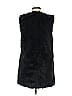 Scoop Black Faux Fur Vest Size M - photo 2