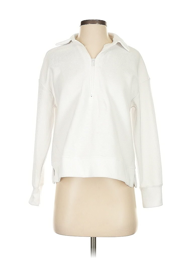 Pre-owned Adrianna Papell Sweatshirt In White
