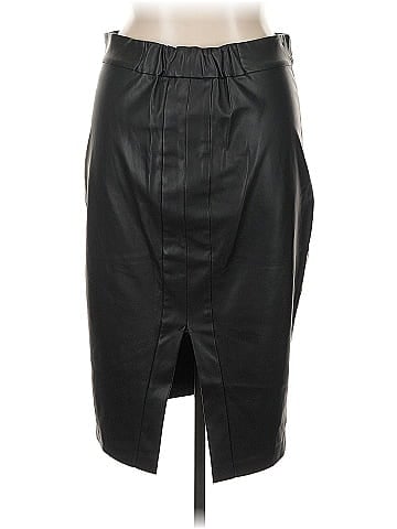 Universal Standard Faux Leather Skirt (view 2)