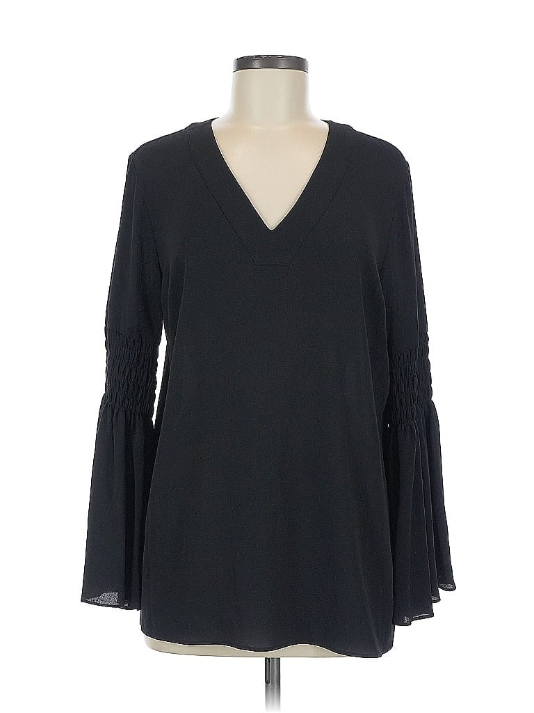 Pre-owned Michael Michael Kors Long Sleeve Blouse In Black