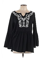 Dg^2 By Diane Gilman Long Sleeve Blouse