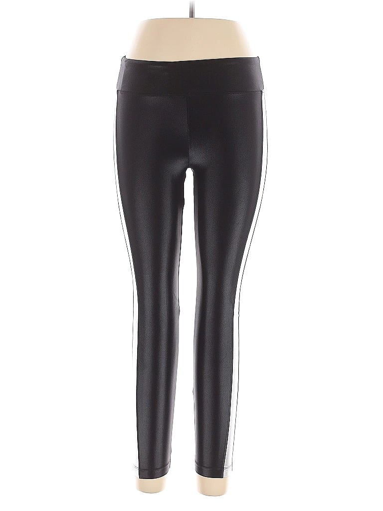 Koral Black Faux Leather Pants Size L - photo 1