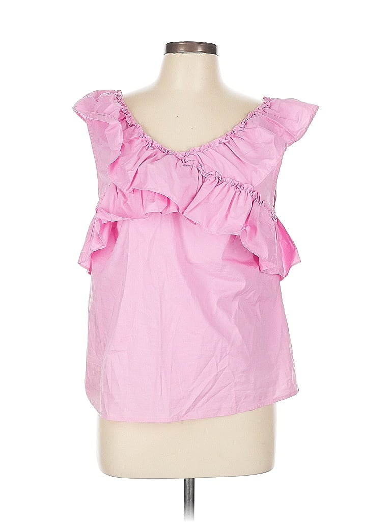 Pre-owned Michelle Mcdowell Sleeveless Blouse In Pink