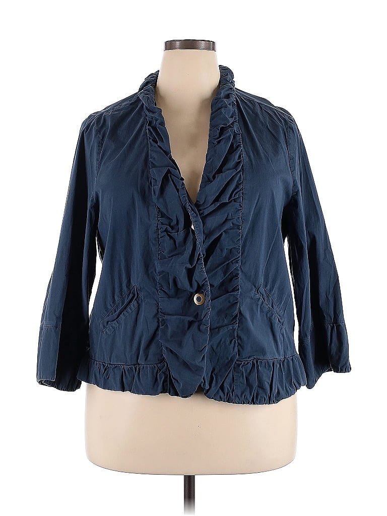 XCVI Blue Blazer Size 2X - photo 1