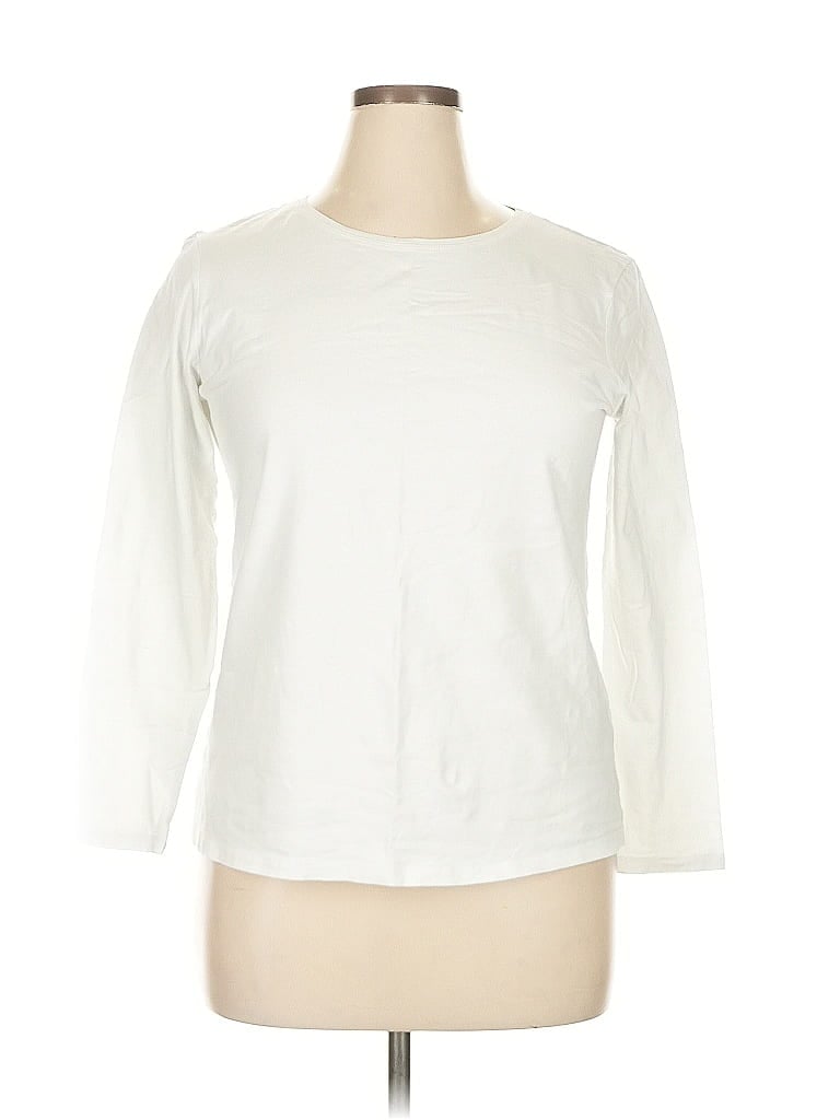 Pre-owned Primark 3/4 Sleeve T-shirt In White